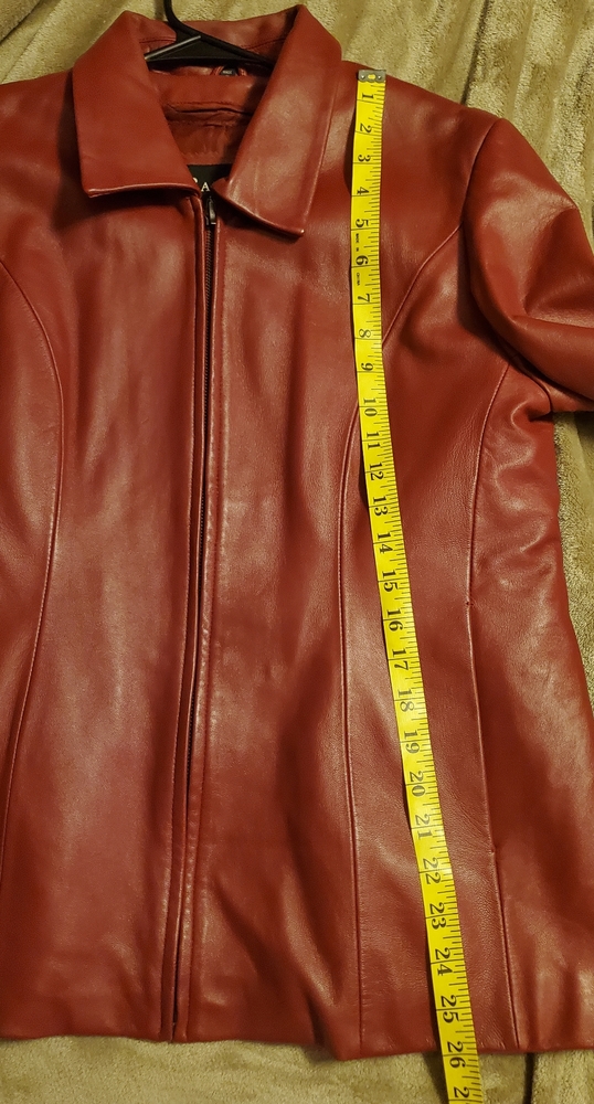 Red leather Jacket - Picture 4 of 6